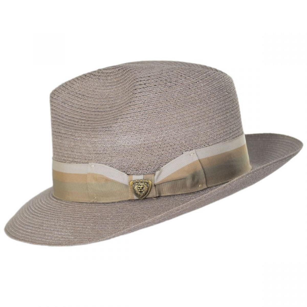 Dobbs | Side Eye Hemp Straw Fedora Hat | 127025 | profile | TAUPE