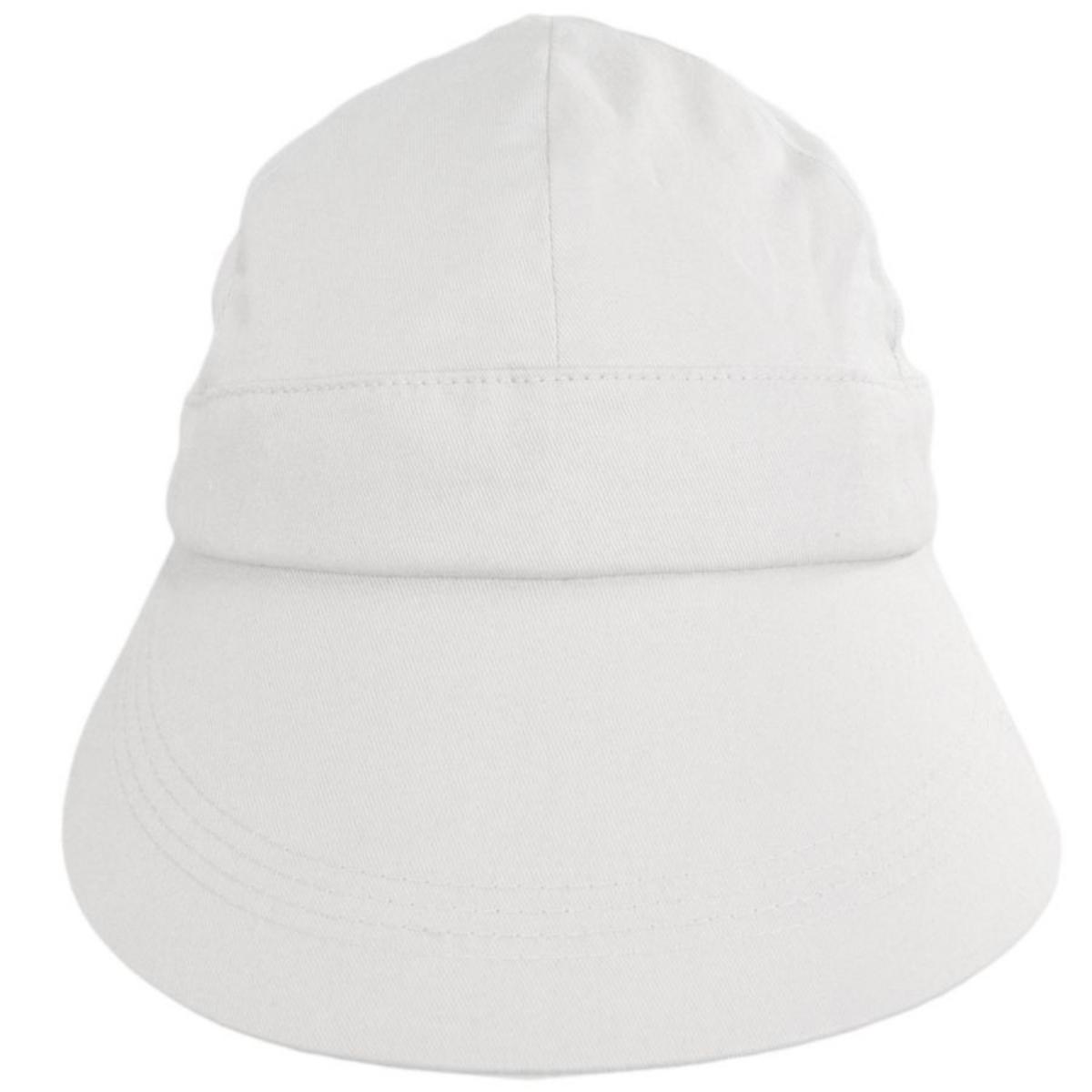 Cappelli Straworld - Chiara Solarweave Cotton Facesaver Cap - 5055875079694 - WHITE
