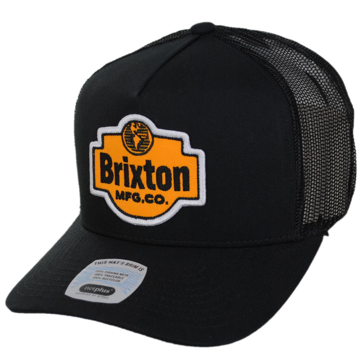 BRIXTON HATS | Genuine Quality MP Trucker Snapback Baseball Cap | 201877 | lead | BLACK/BLACK
