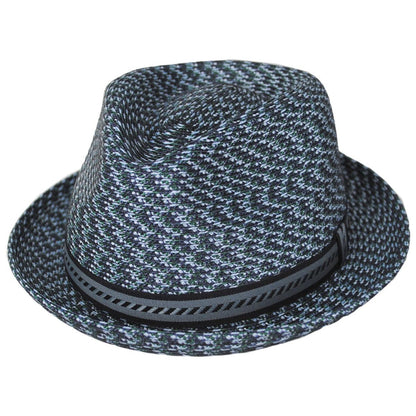 Bailey 1922 | Mannes Poly Braid Fedora Hat - Fashion Colors | 127844A | lead | MIDNIGHT BLUE