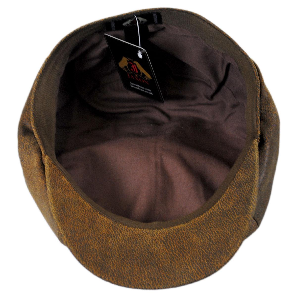 Jaxon Hats | Wholesale Leather Newsboy Cap B2B Pre-Pack | B2B170201 | under | BROWN