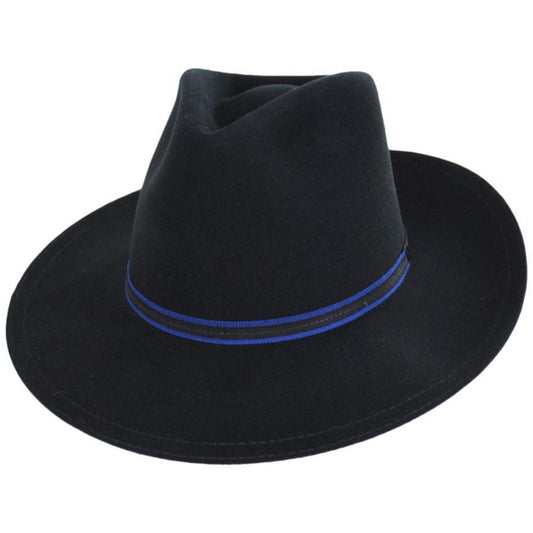 Bailey 1922 | Colter Elite Merino Wool Felt Fedora Hat | 130390 | lead | BLACK