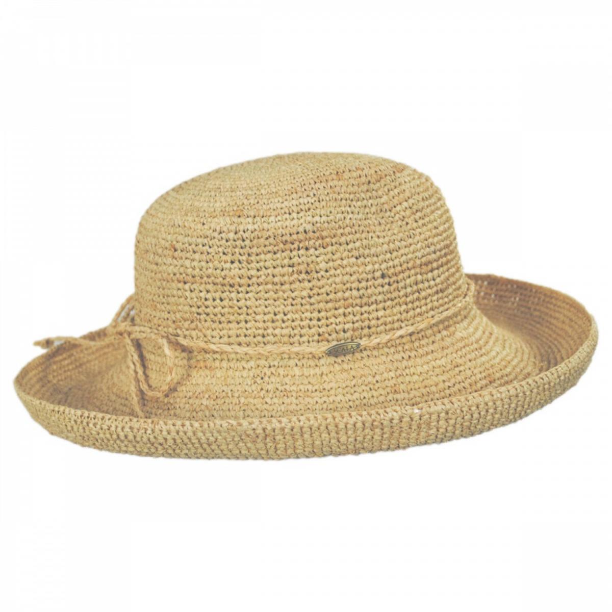 Scala | Twisted Raffia Straw Boater Hat | 101392 | profile | NATURAL