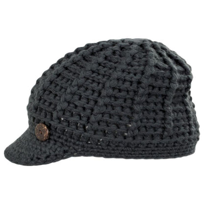 Scala | Letizia Chunky Knit Radar Cap | 106430 | profile | GREY