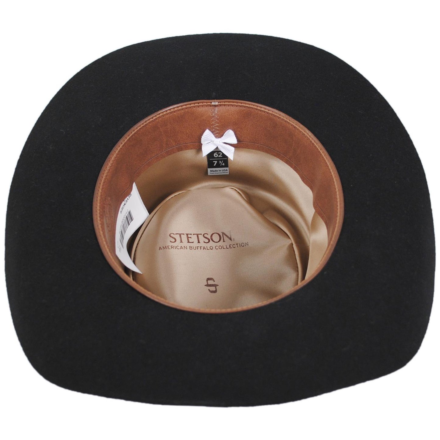 Stetson | Revenger Buffalo Fur Felt Western Hat | 130764 | under | BLACK