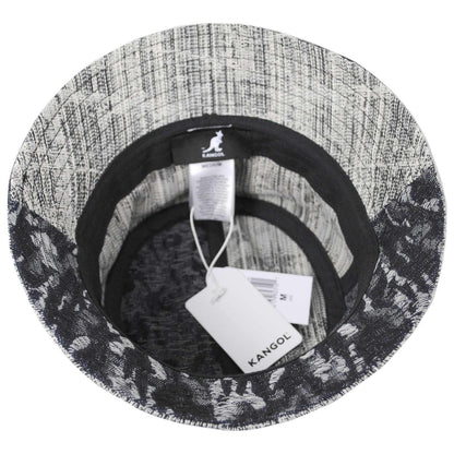 Kangol | Patchwork Mashup Denim Cotton Bucket Hat - Spring Collection | 185777SS | under | BLACK TOPSTITCH