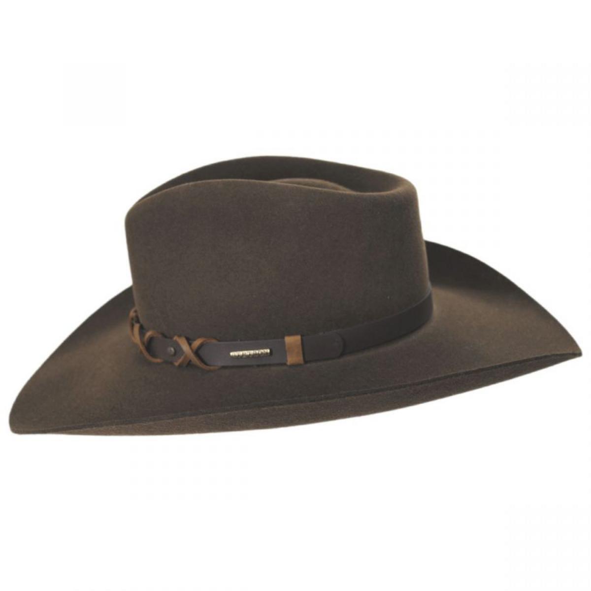 Stetson | John Wayne Blackthorne Wool Felt Western Hat | 130702 | profile | KHAKI