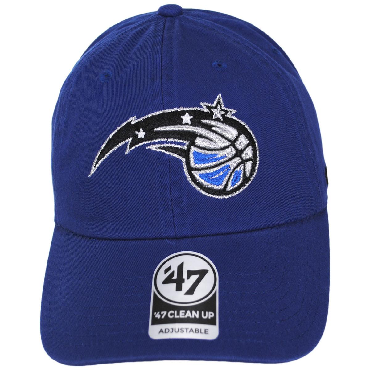 47 Brand | Orlando Magic NBA Clean Up Strapback Baseball Cap Dad Hat | 204160 | front | ROYAL