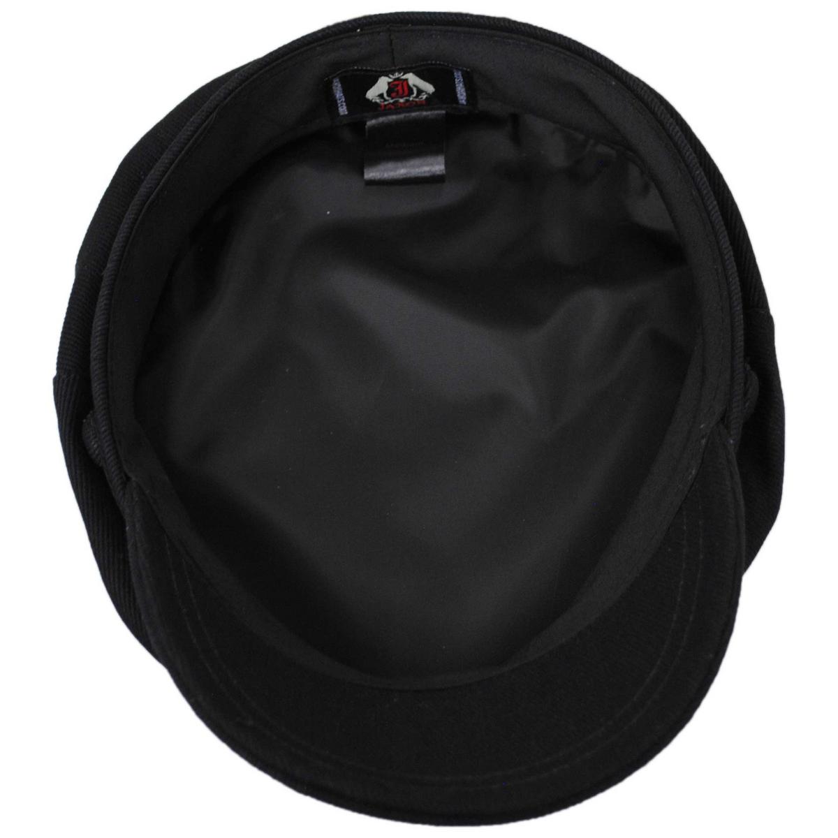 Jaxon Hats | Cotton Fiddler's Cap | 181015 | under | BLACK