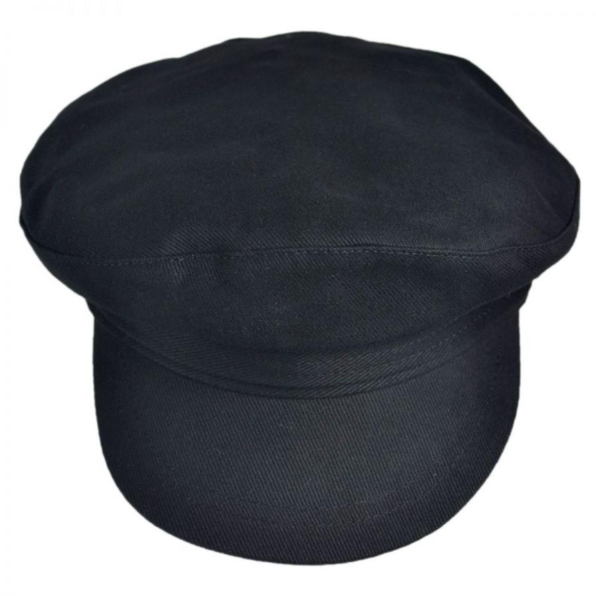 Jaxon Hats | Cotton Fiddler's Cap | 181015 | front | BLACK