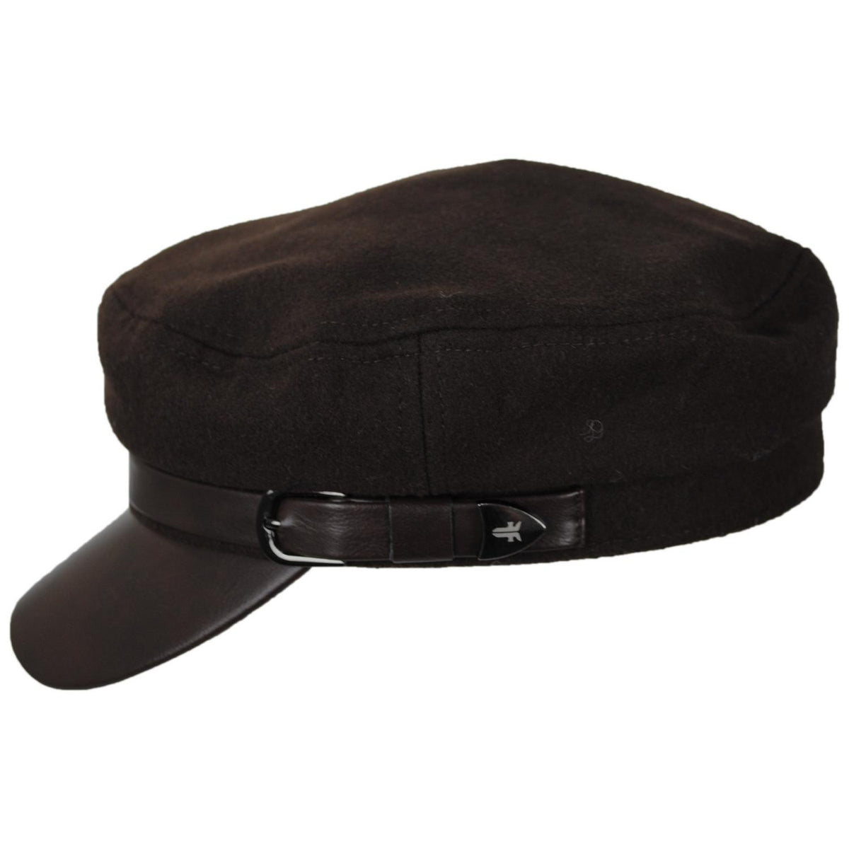 FRYE | Buckle Band Fiddler Cap | 108671 | profile | BROWN