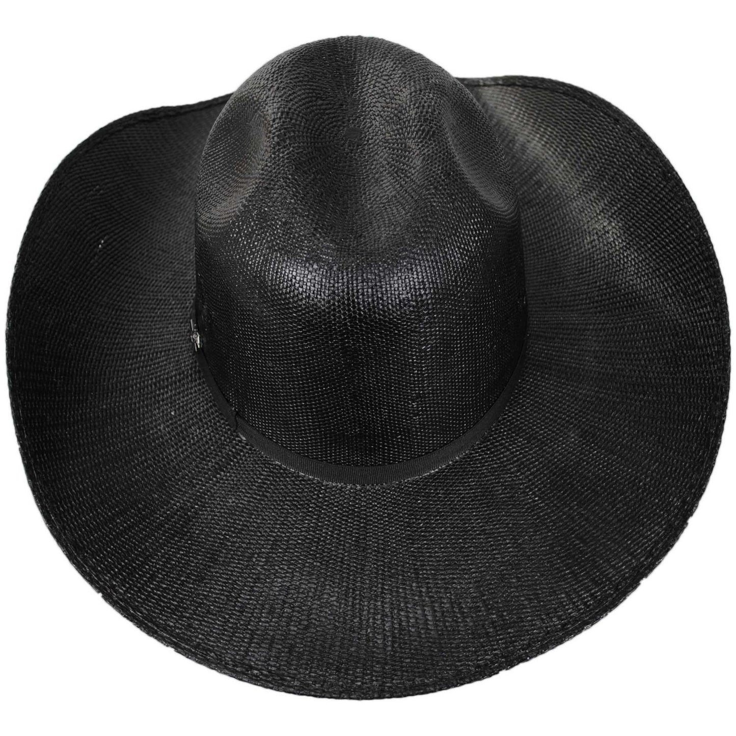 Bailey Western | Greybull Bangora Straw Western Hat | 127949 | top | BLACK