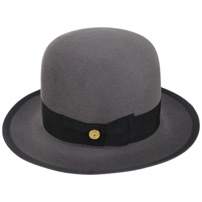 Stetson | Stetsonian B 160th Edition 6X Fur Felt Shapeable Open Crown Fedora Hat | 130755 | profile | CARIBOU