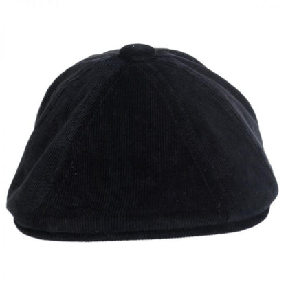Kangol | Hawker Corduroy Newsboy Cap | 160950 | front | BLACK
