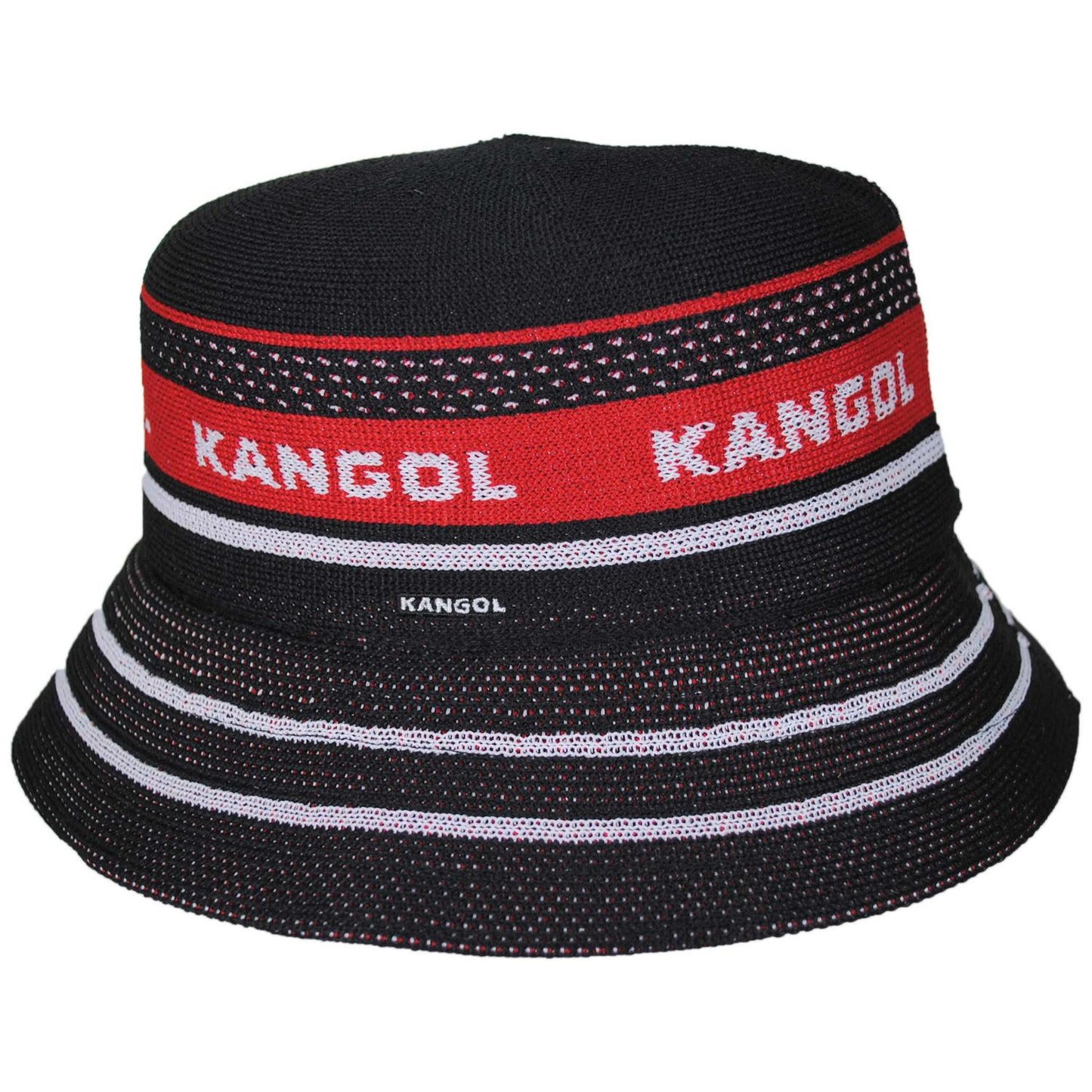 Kangol | Tropic Game Stripe Lahinch Bucket Hat | 185846 | profile | BLACK