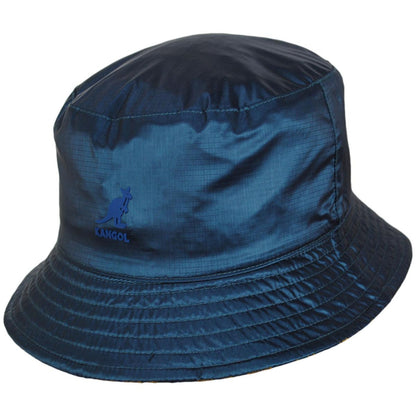 Kangol | Floral Jacquard Reversible Bucket Hat | 185834 | front | MARINE TEAL