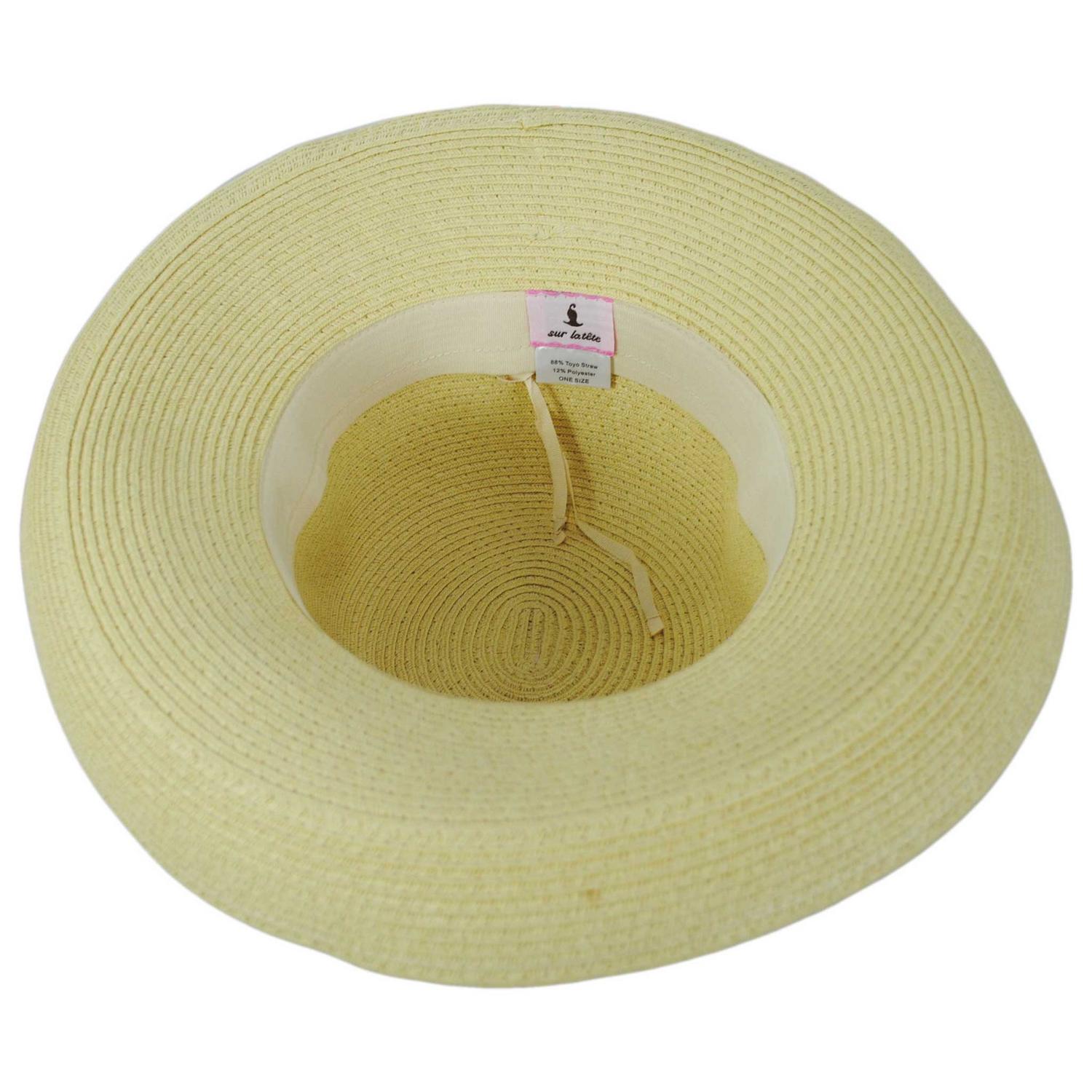 sur la tete | Traveler Toyo Straw Breton Sun Hat | 104200 | under | NATURAL
