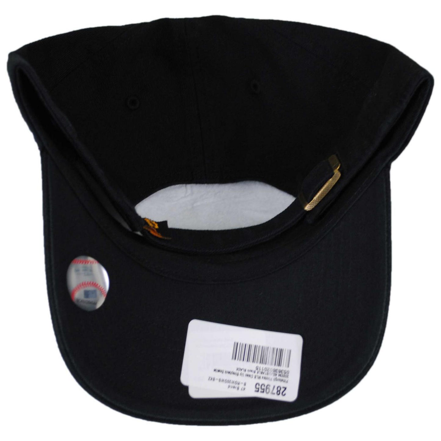 47 Brand | Pittsburgh Pirates MLB Clean Up Strapback Baseball Cap Dad Hat | 203234 | under | BLACK