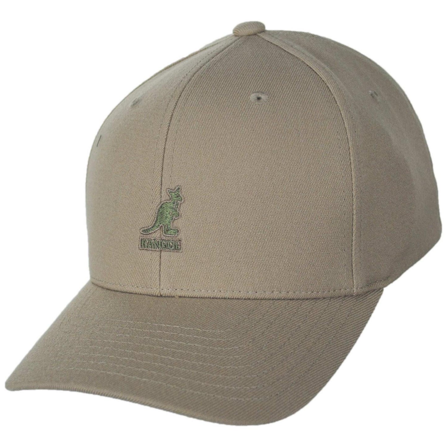 Kangol | Logo Wool Flexfit Fitted Baseball Cap | 201104 | lead | TAUPE