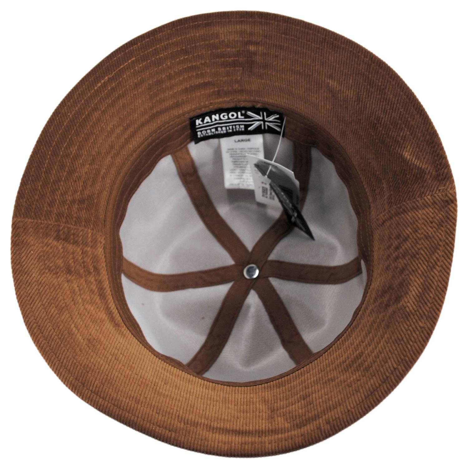 Kangol | Cord Casual Bucket Hat | 185793 | under | WOOD