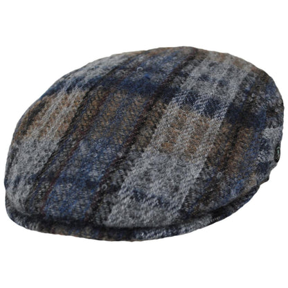 City Sport Caps | Donegal Tweed Wool Plaid Mix Ivy Cap | 175068 | lead | BLUE/GREY