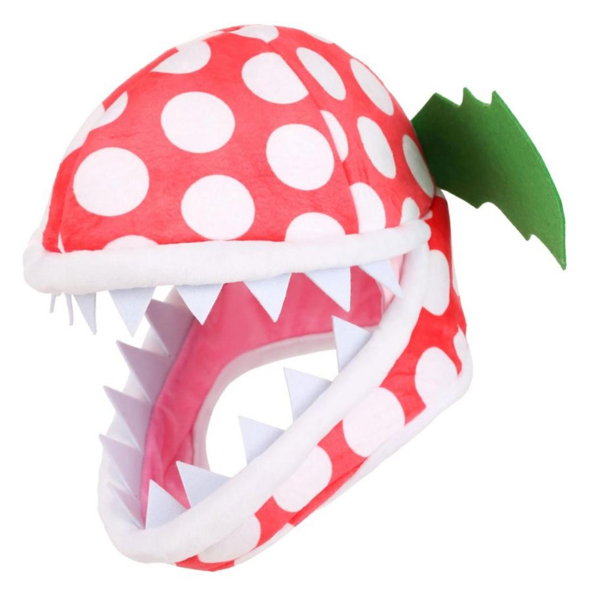 Elope | Piranha Plant Jawesome Hat | 190493 | lead | RED/WHITE