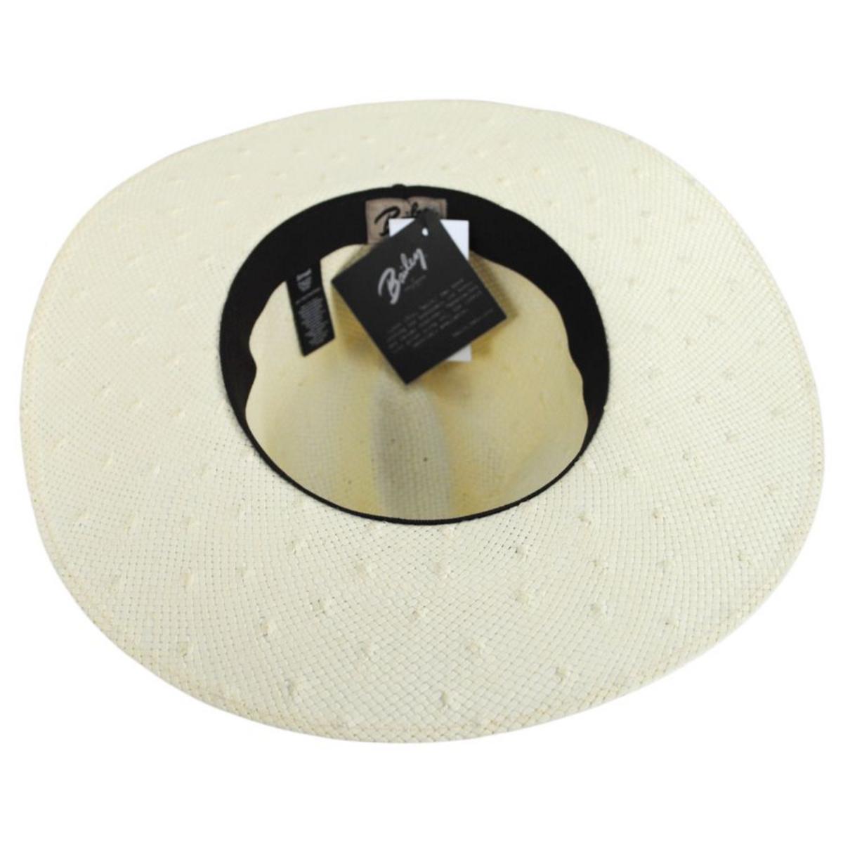 Bailey 1922 | Imlay Knotted Shantung Straw Fedora Hat | 127756 | under | NATURAL