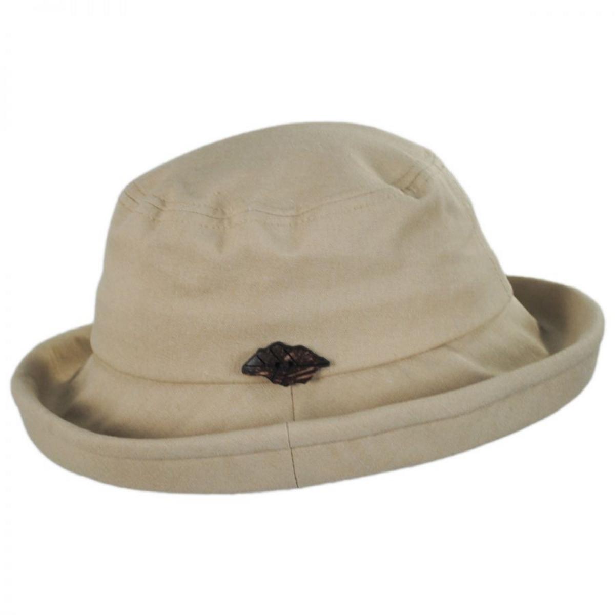 sur la tete | Arbres Linen and Cotton Bucket Hat | 109403 | profile | BEIGE