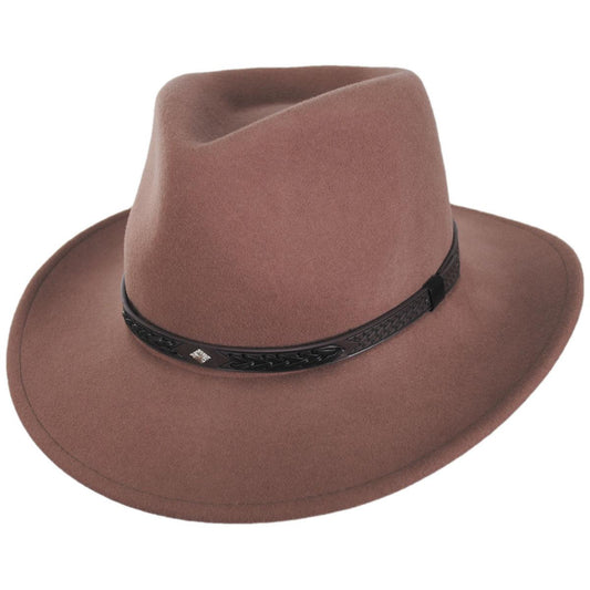 Bailey Western | Barns Crushable Wool LiteFelt Outback Hat | 130108 | lead | RAW UMBER
