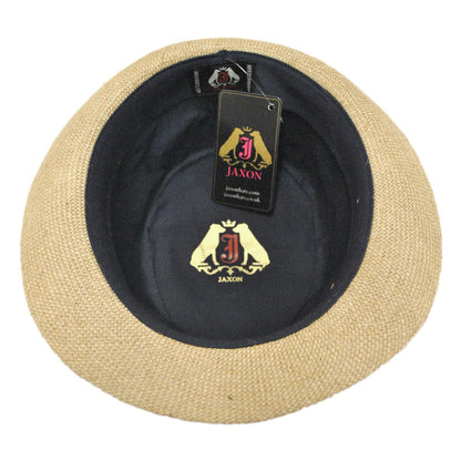 Wholesale Jute Fabric C-Crown Trilby Fedora Hat B2B Pre-Pack