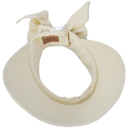 Scala | Backbow Cotton Visor | 195018 | under | NATURAL