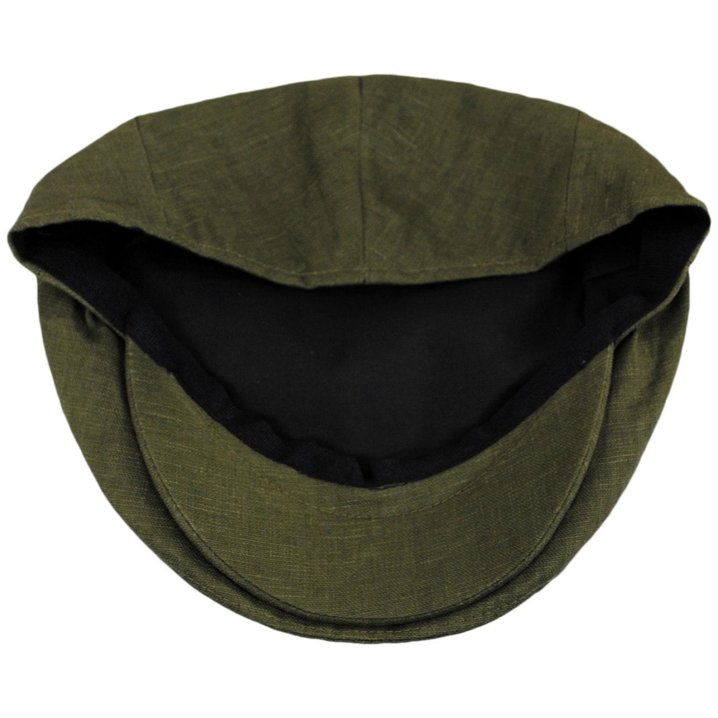Jaxon Hats | Linen and Cotton Ivy Cap | 167732 | under | OLIVE GREEN