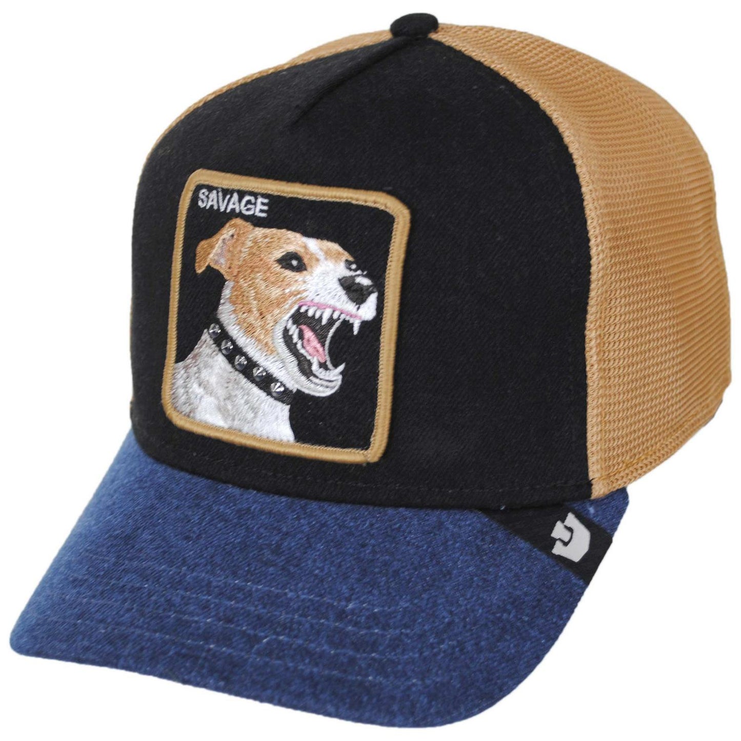 Goorin Bros | Savage Dawg Mesh Trucker Snapback Baseball Cap | 200770 | lead | DARK DENIM