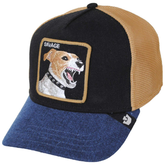 Goorin Bros | Savage Dawg Mesh Trucker Snapback Baseball Cap | 200770 | lead | DARK DENIM