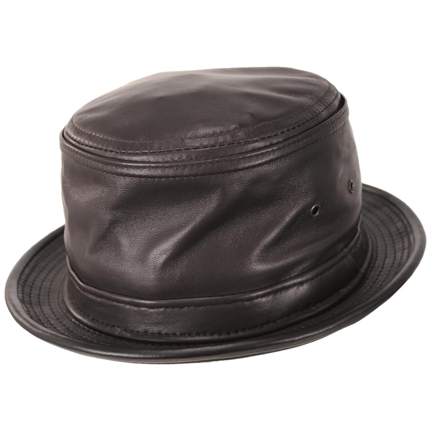 USA製 NEW YORK HAT leather bucket hat Lambskin Leather Bucket Hat – Village Hat Shop