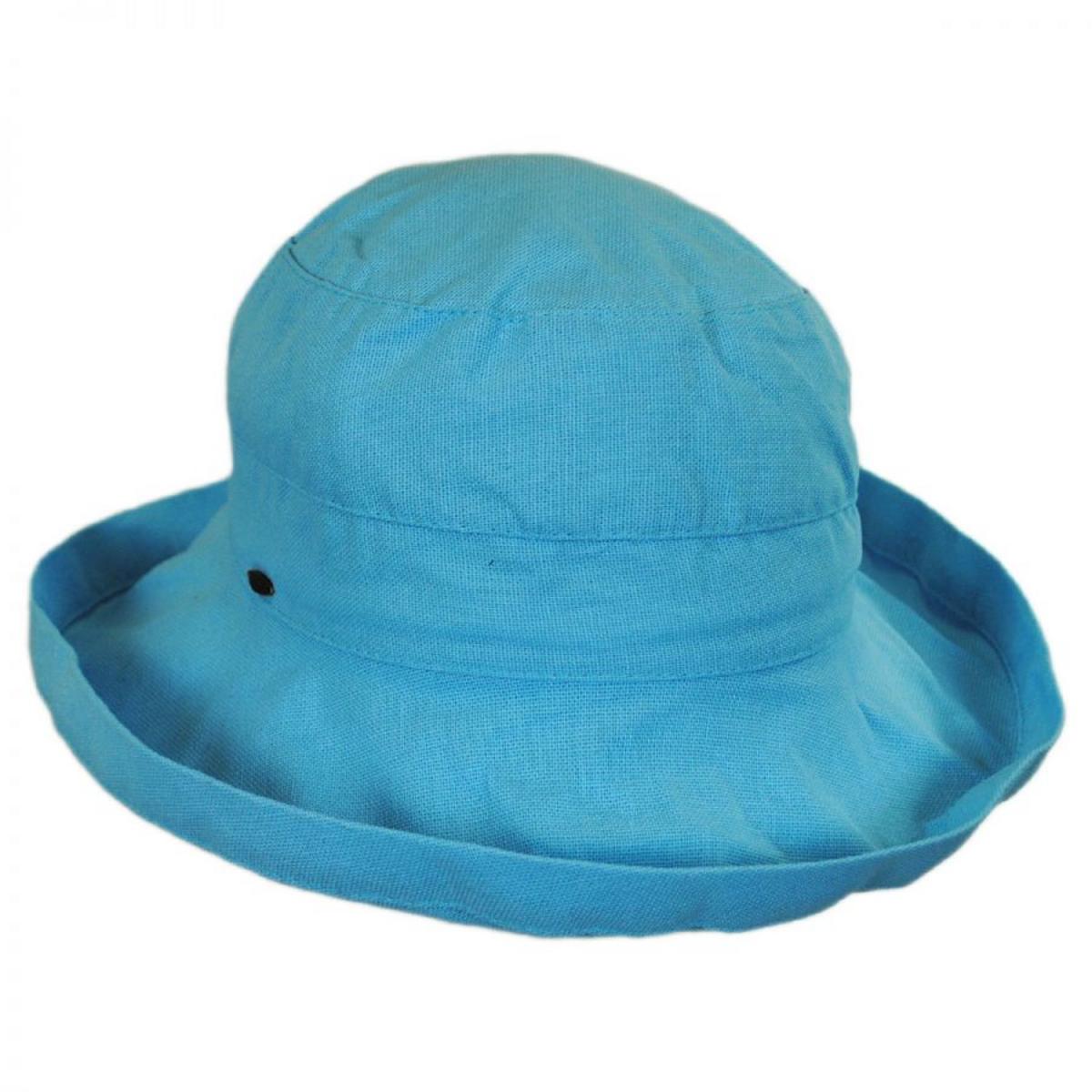 Scala | Lahaina Cotton Sun Hat | 106303 | lead | MEDIUM BLUE