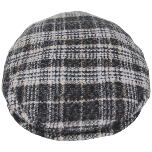 Bailey 1922 | Axel Plaid Earflap Ivy Cap | 167238 | front | BLACK PLAID