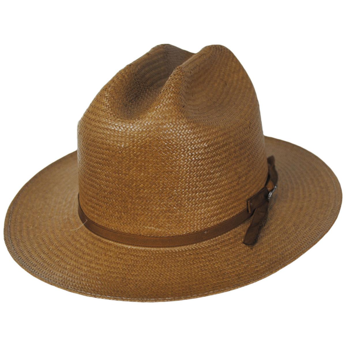 Stetson | Open Road Shantung Straw Western Hat | 127000 | lead | COGNAC