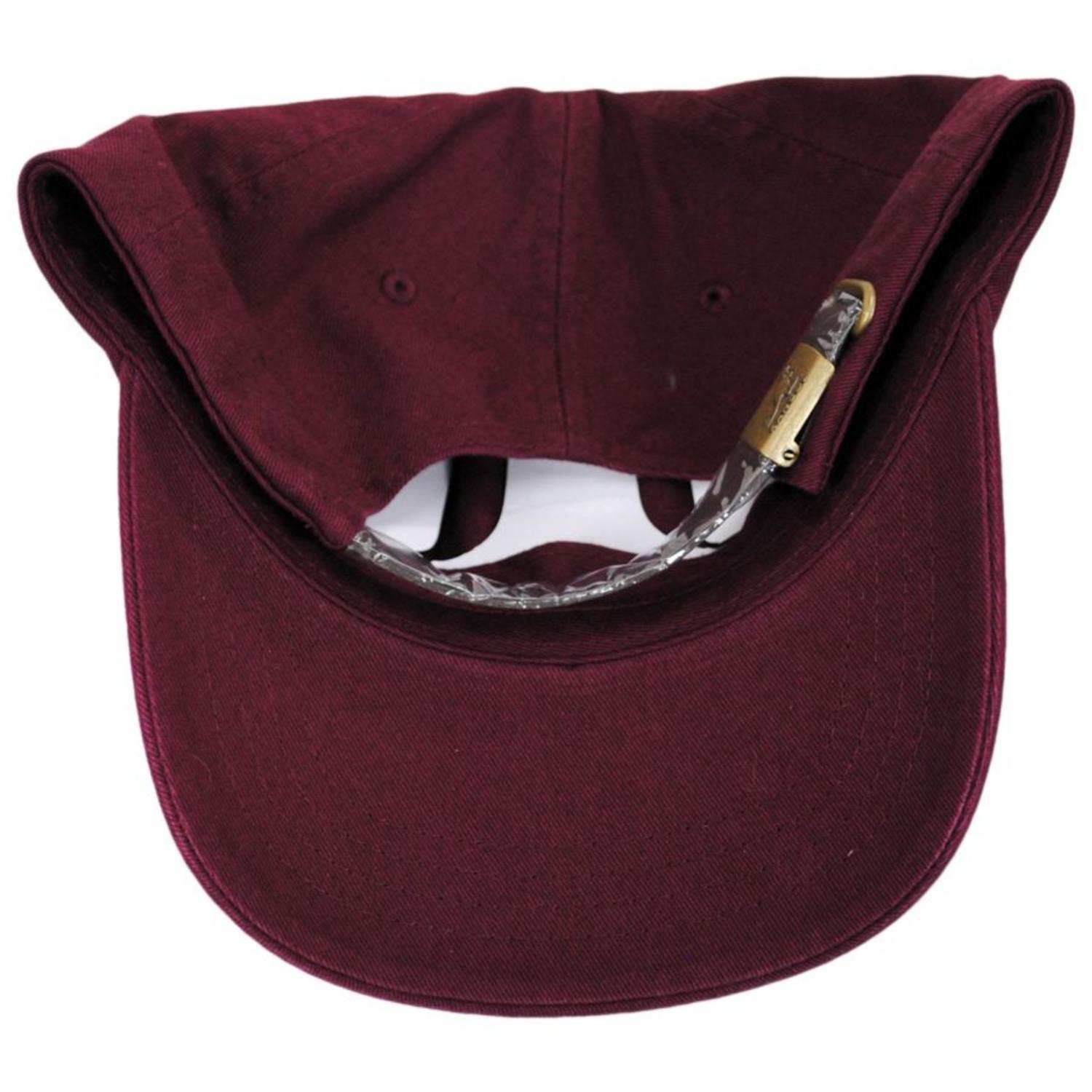 Kangol | Washed Cotton Strapback Baseball Cap Dad Hat - Fall Colors | 201173FW | under | CORDOVAN