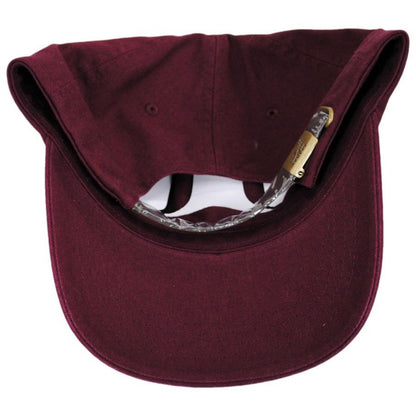 Kangol | Washed Cotton Strapback Baseball Cap Dad Hat - Fall Colors | 201173FW | under | CORDOVAN