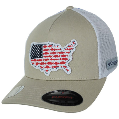 Columbia Sportswear | PFG Statetriot Mesh Flexfit Fitted Baseball Cap | 400162 | lead | FOSSIL