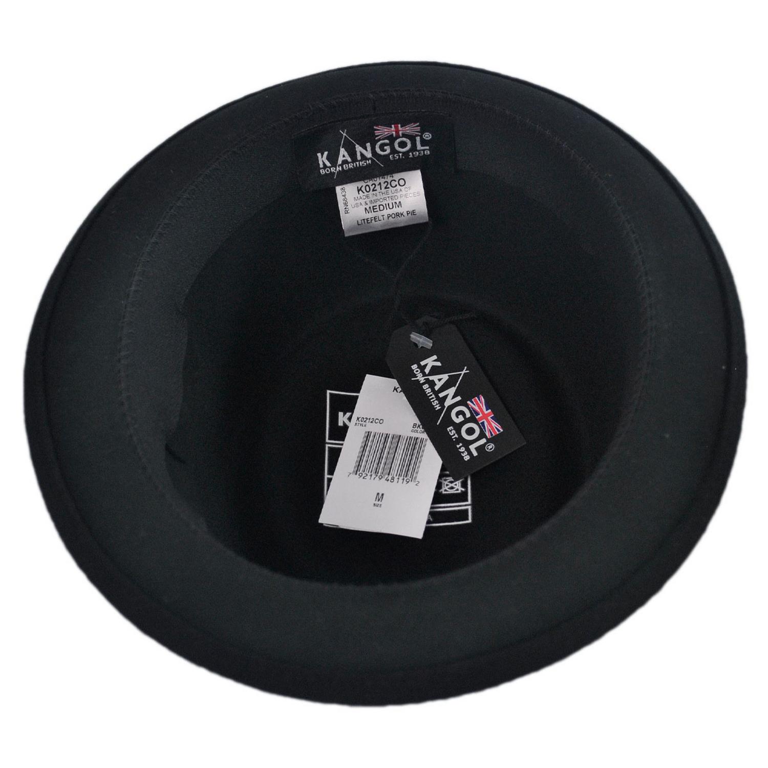 Kangol | Wool LiteFelt Pork Pie Hat | 130196 | under | BLACK