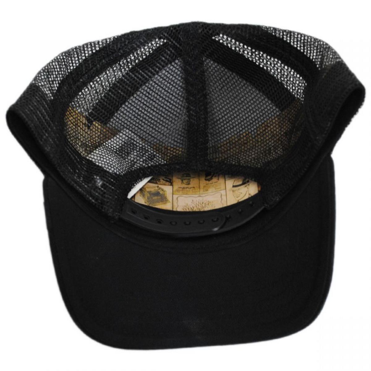 Goorin Bros | Black Panther Trucker Snapback Baseball Cap | 200437 | under | BLACK