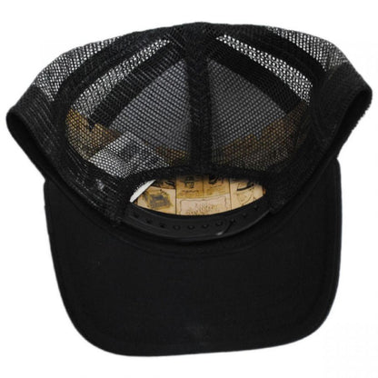 Goorin Bros | Black Panther Trucker Snapback Baseball Cap | 200437 | under | BLACK