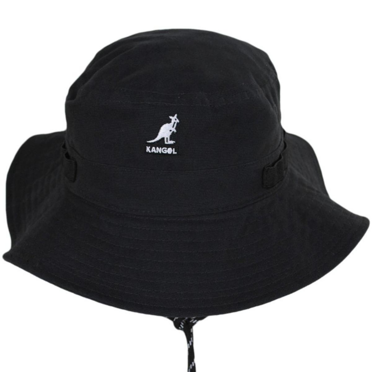 Kangol | Jungle Utility Cords Cotton Bucket Hat | 185779 | front | COAL