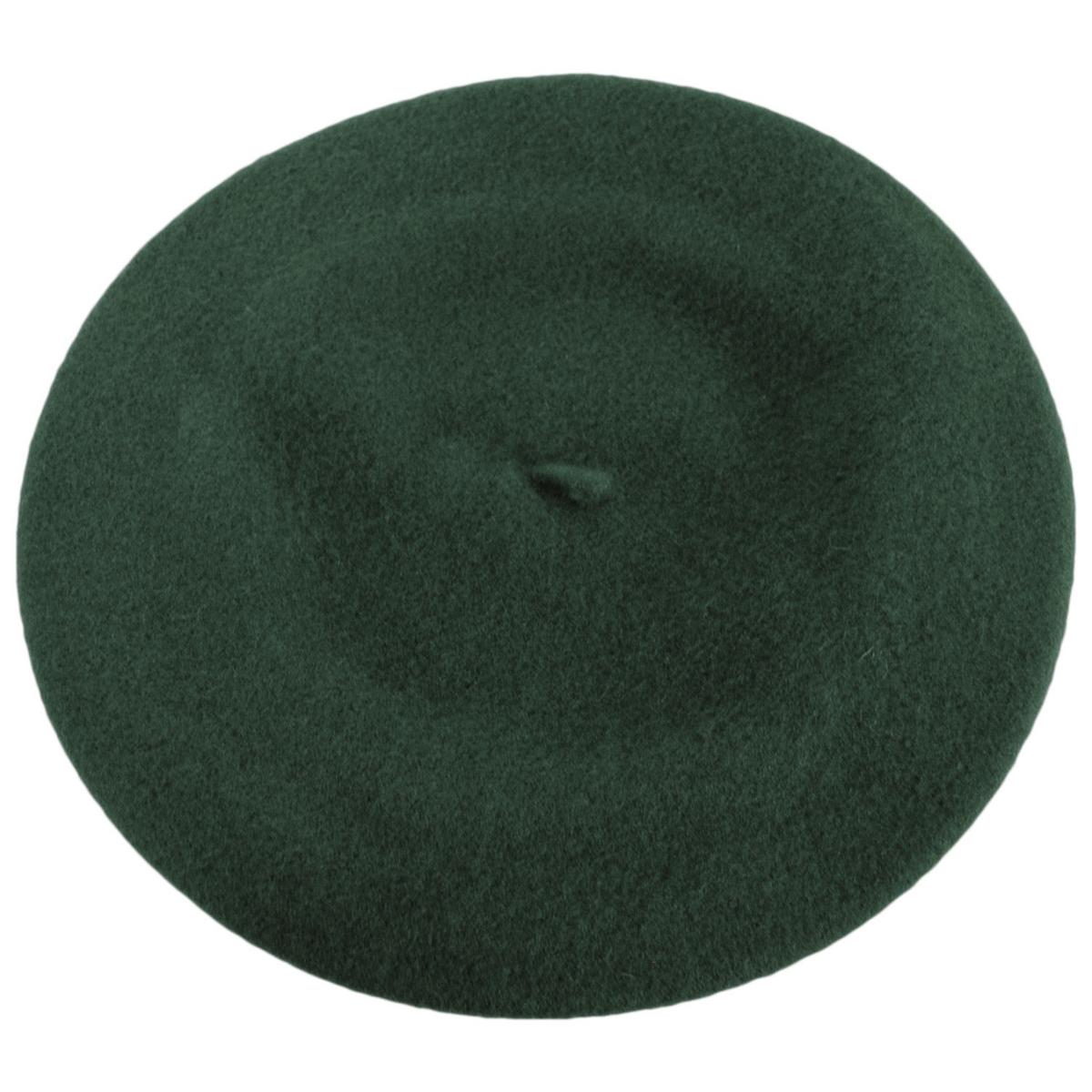 Parkhurst | Classic Wool Beret | 151124 | top | PINE NEEDLE