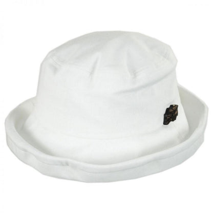 sur la tete | Arbres Linen and Cotton Bucket Hat | 109403 | lead | WHITE