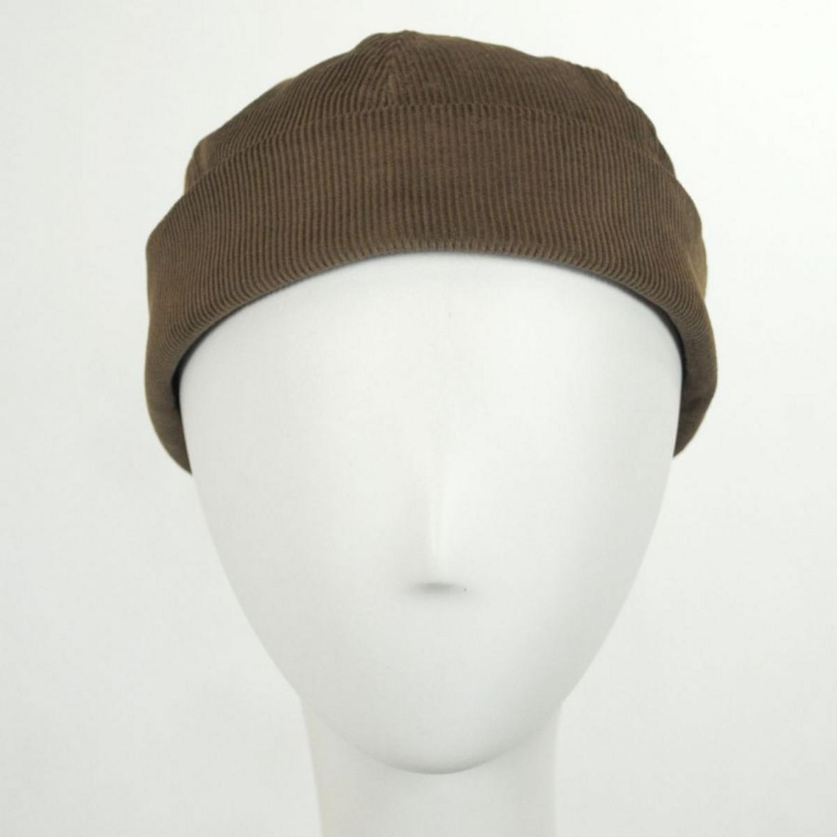 NEW YORK HAT CO | Six Panel Corduroy Skull Cap Beanie Hat | 142003 | front | RUST