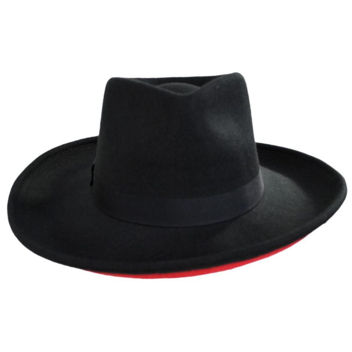 Scala | Dillane ProvatoKnit Rancher Hat | 123440 | front | BLACK/RED