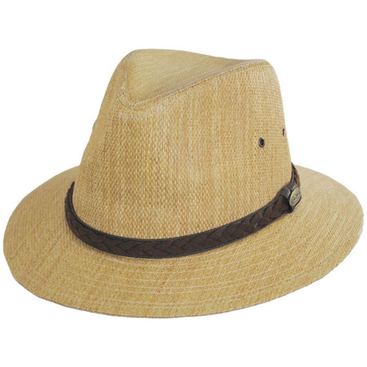 Panama Jack | Seadragon Toyo Straw Safari Fedora Hat | 126079 | lead | TEA
